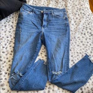 Light blue hi rise jeans